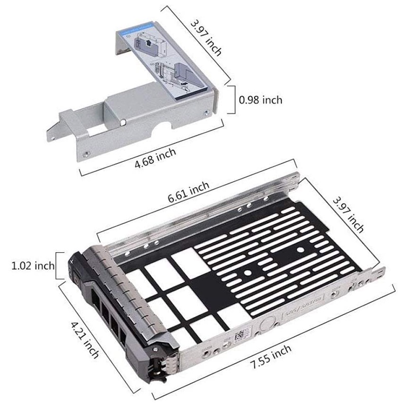 Khay Đựng Ổ Cứng 3.5Inch Cho Máy Chủ Dell PowerEdge Servers-with Adapter | BigBuy360 - bigbuy360.vn