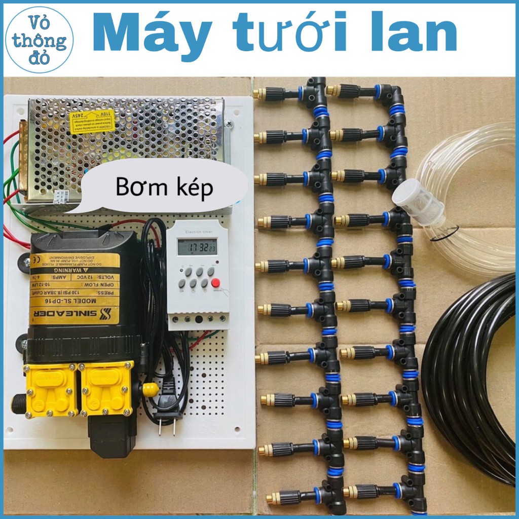 Máy tưới lan - 20 béc 1 cửa hẹn giờ