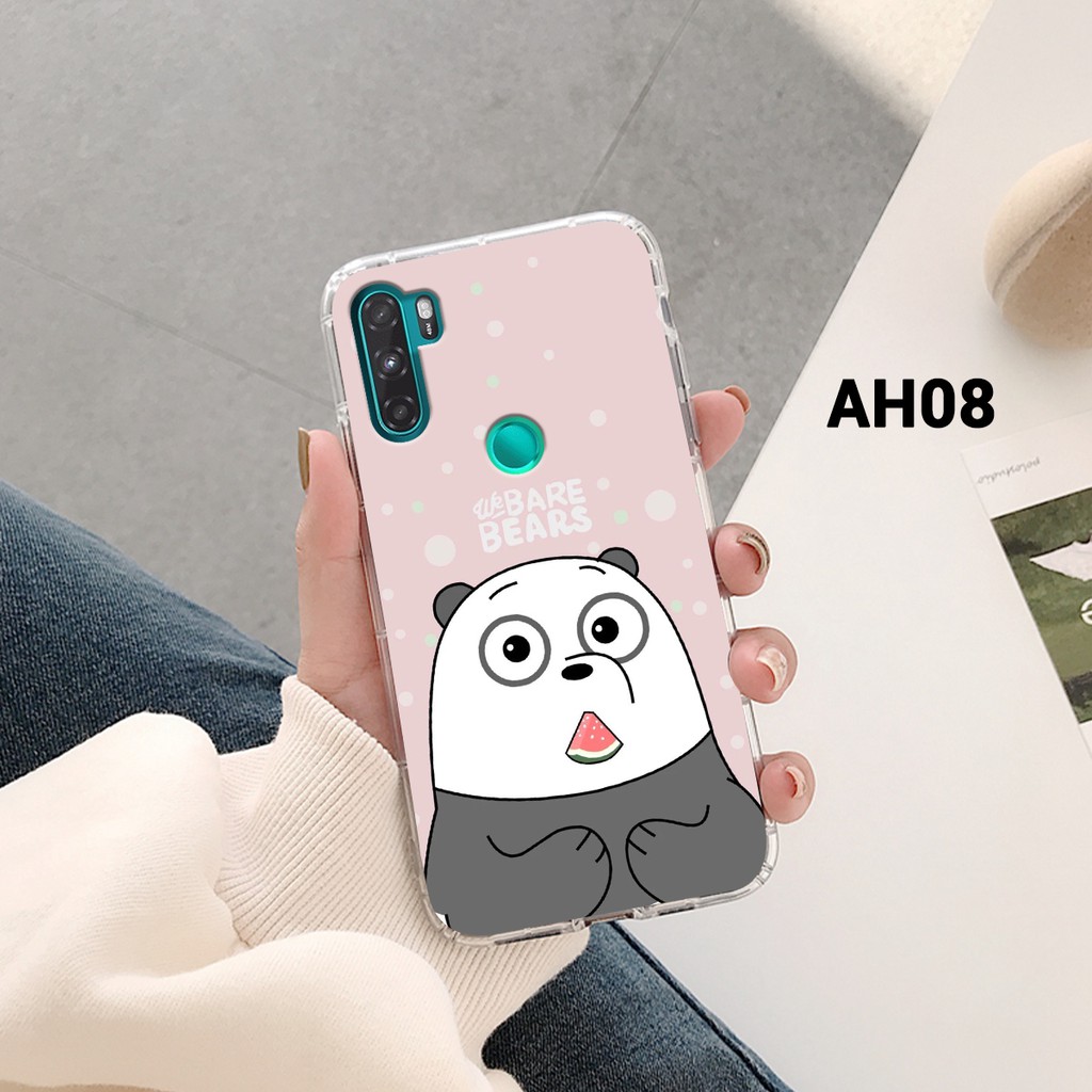 [HÀNG MỚI] Ốp lưng VSmart Active 3 dẻo trong in hình Gấu We Bare Bears