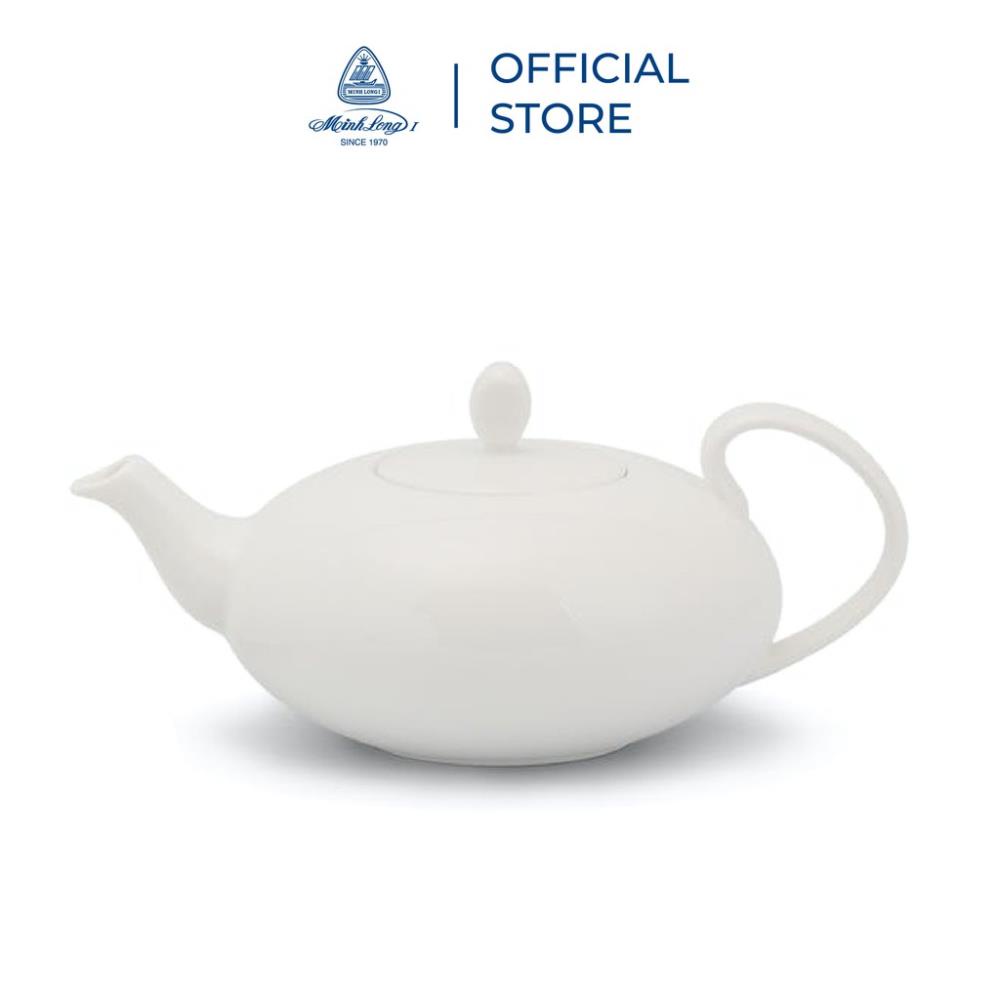 Bộ trà Cao cấp Minh Long elip 0.47 L - Anna - Trắng Ngà