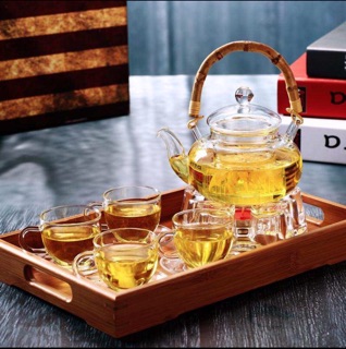 Bộ ấm trà thuỷ tinh 600ml