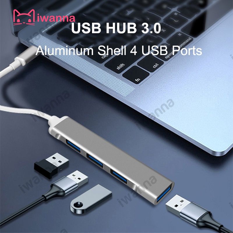 Đầu chia 4 cổng USB C HUB 3.0 Type C 3.1 cho Lenovo Xiaomi Macbook Pro 13 15 Air Pro PC