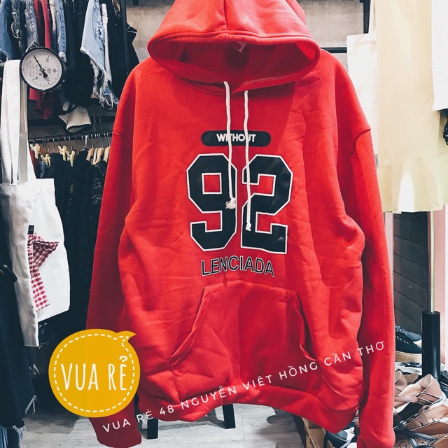 HOODIE số 92 NỈ LÓT LÔNG DÀY MỊN FREESIZE <65kg | BigBuy360 - bigbuy360.vn