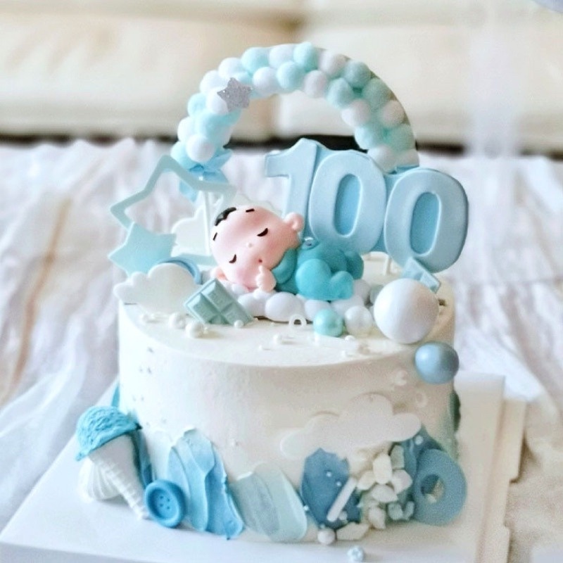 Miếng Trang Trí BáNh Kem HọA TiếT ĐáM Mây