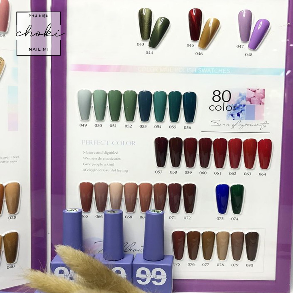 Sơn gel nails 99 sơn móng tay móng chân CHOKI NAIL MI nhiều màu cao cấp 3