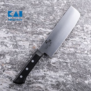Dao bếp nhật bản kai wakatake thái đầu vuông lưỡi 16.5cm ab5424 thép không gỉ