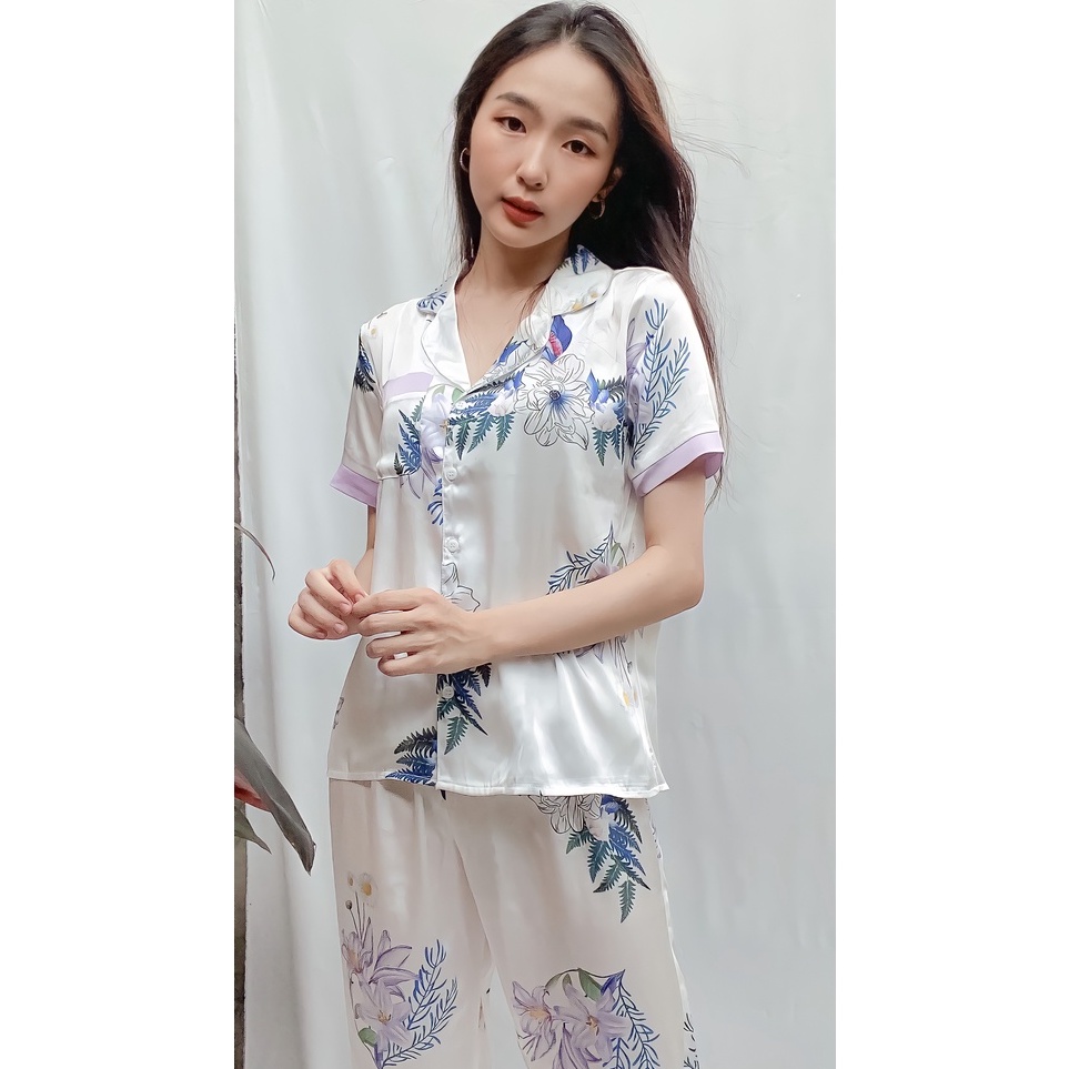 Bộ pyjama mặc nhà xanh p1020 evanus | BigBuy360 - bigbuy360.vn