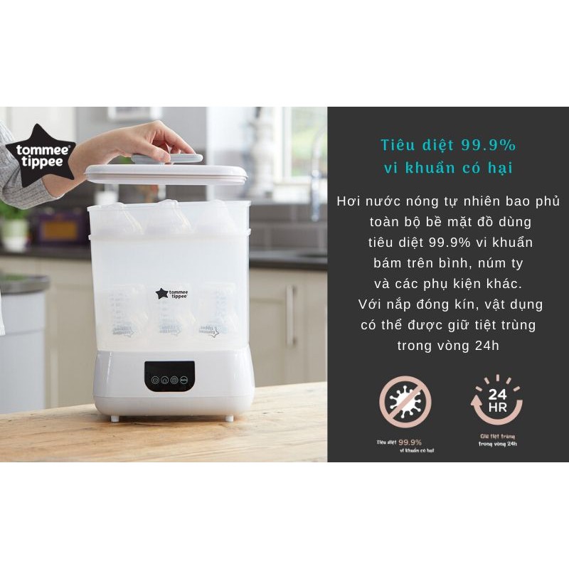 Máy tiệt trùng hơi nước và sấy khô Tommee Tippee Steri-Dry