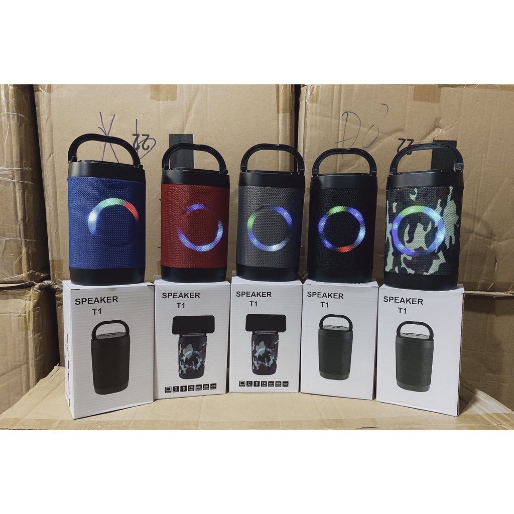 Bảo hành 12 thángLoa Bluetooth mini T1 Hỗ trợ thẻ Micro SD &amp; USB bass siêu trầm - BẢO HÀNH 1 ĐỔI 1 CHÍNH HÃNG