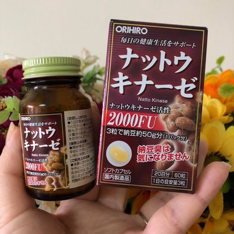 Viên uống chống đột quỵ, tai biến Natto Kinase 2000FU Orihiro Nhật Bản