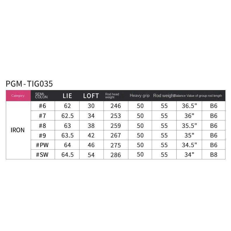 7# Gậy Tập Luyện Tay Phải Bằng Thép Không Gỉ PGM G300 TIG035 Dành Cho Nữ