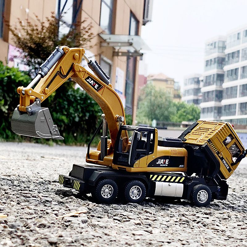 Bộ 5 mẫu xe công trình kim loại âm thanh đèn