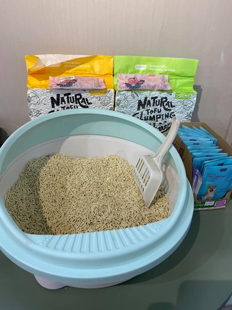 Cát đậu nành cho mèo đi vệ sinh CATURE Tofu Pellet 5.5L