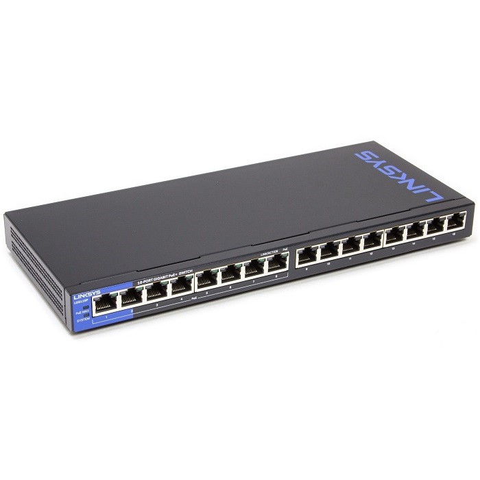 Bộ chia 16 cổng Linksys LGS116P 16-Port Business Desktop Gigabit PoE+ Switch