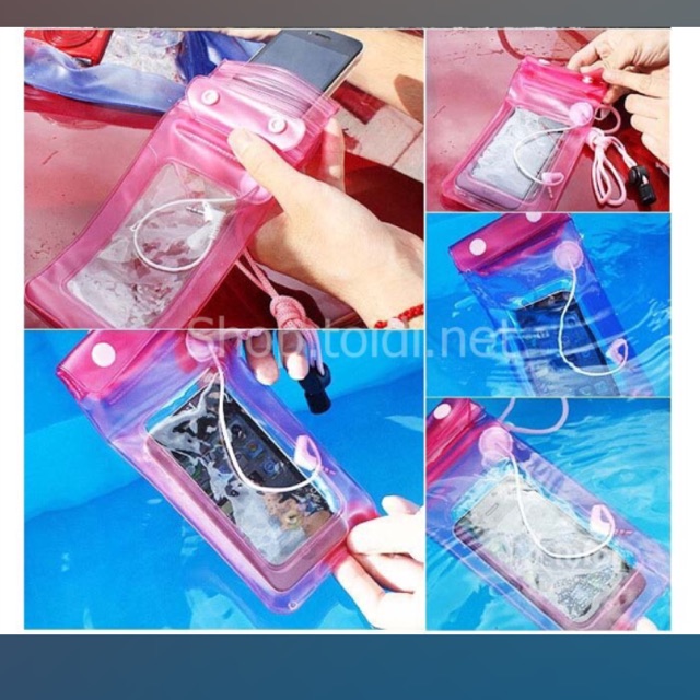 Túi đựng điện thoại chụp hình dưới nước ( loại trong)