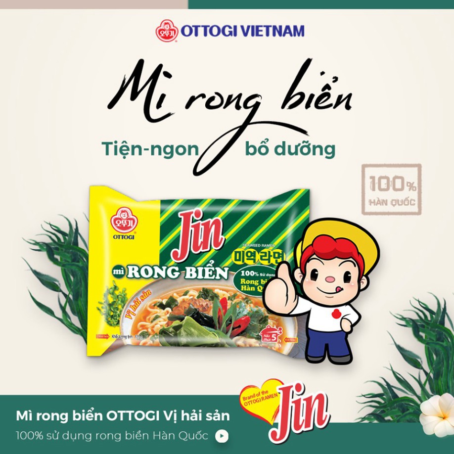 [FREESHIP❤️] - Lốc 5 Gói Mỳ Jin Rong Biển Ottogi 600g