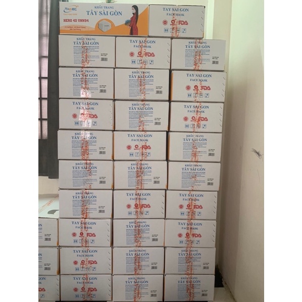 05 khẩu trang Kháng Khuẩn 4 Lớp HERO 4D VNN94 Cao Cấp Tây Sài Gòn.