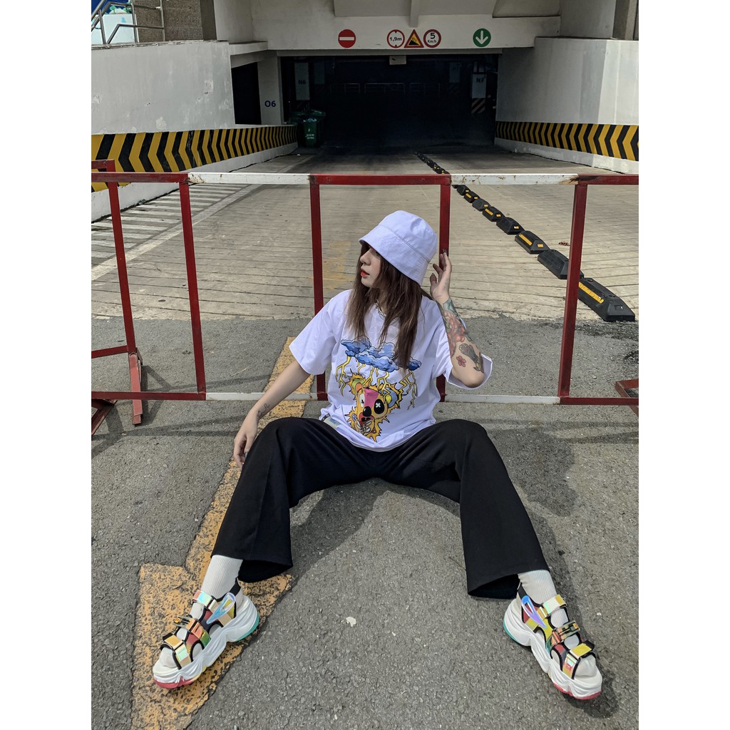 Áo Thun Mascot Thunder SGES Form Rộng Tay Lỡ Unisex Nam Nữ | BigBuy360 - bigbuy360.vn