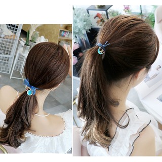 Túi rút Set 9 Dây cột tóc style HÀN đính đá XINH XẮN co giãn hạn chế đứt gãy tóc cho bạn gái