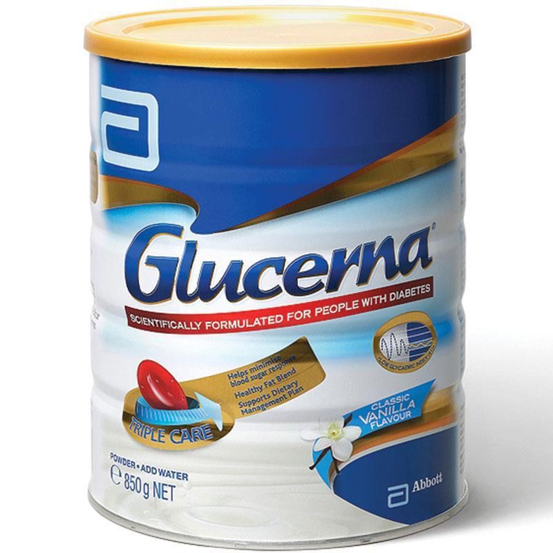 Sữa dành cho người tiểu đường - Tiểu đường thai kỳ - GLUCERNA ÚC 850G