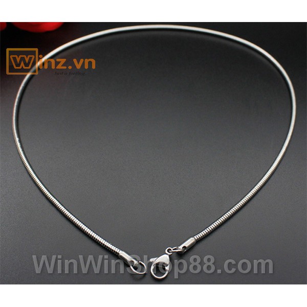 Dây chuyền nam inox vuông DC180 thời trang unisex vòng cổ nam - Asam