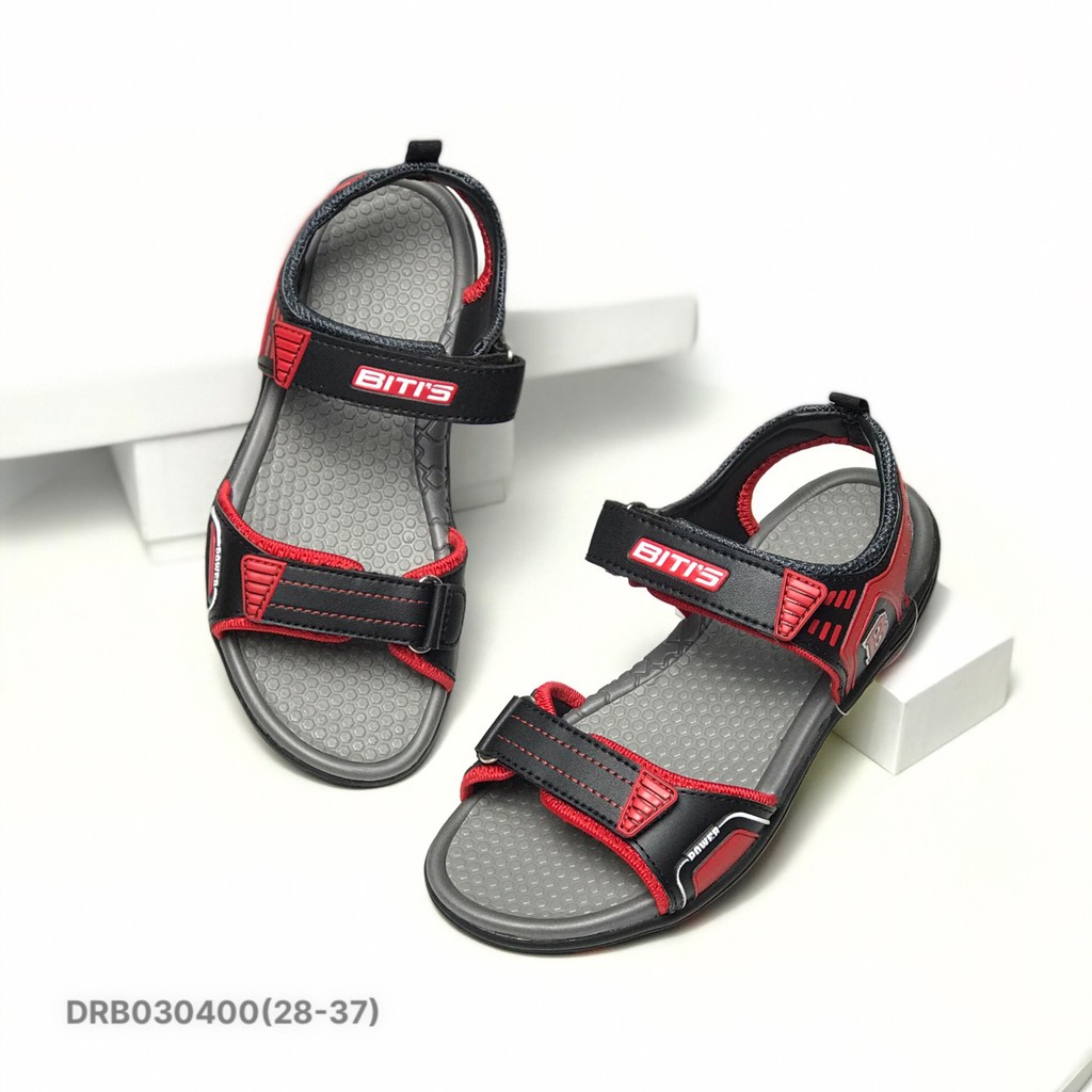 Sandal bé trai 28-37 ❤️FREESHIP❤️ Dép quai hậu học sinh BlTIS đế cao su hai quai dán DRB030400