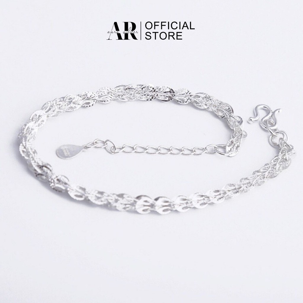 Lắc tay nữ AURA bạc kiểu dáng vòng tay đuôi phụng-AURASILVER-LT02