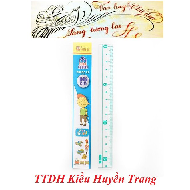 Thước kẻ 16cm Hồng Hà (3367)