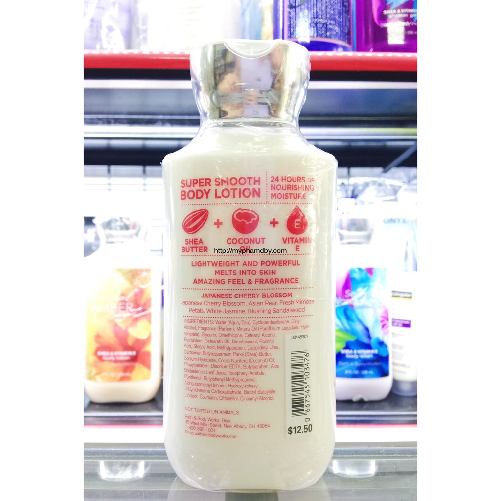 Sữa dưỡng thể Bath & Body Works Japanese Cherry Blossom Body Lotion 236 ml - 8 fl oz | BigBuy360 - bigbuy360.vn