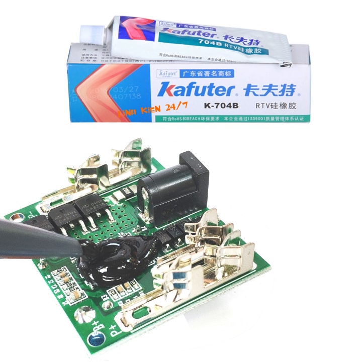 Keo Dán Silicone Tản Nhiệt Linh Kiện Kafuter K-704B Màu Đen