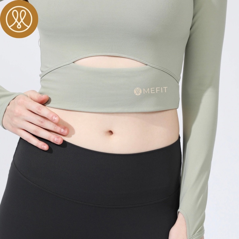 Áo thể thao dài tay croptop tập gym yoga MEFIT Jasmine top