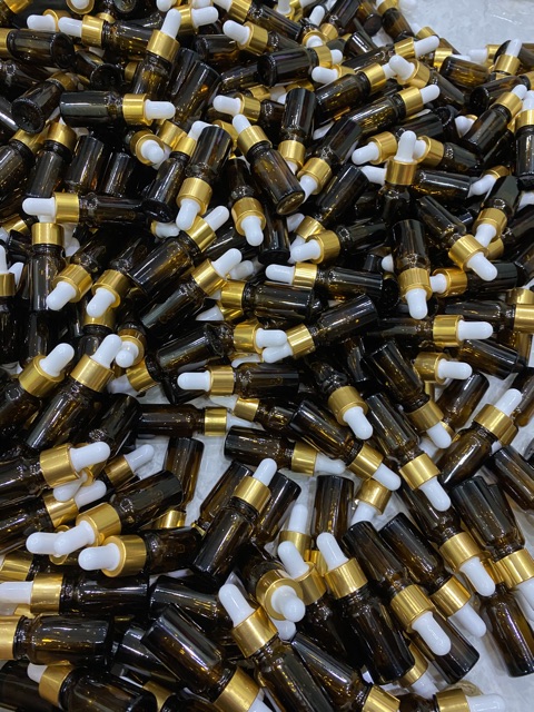 Combor 10 chai chiết 10ml nâu nút bóp
