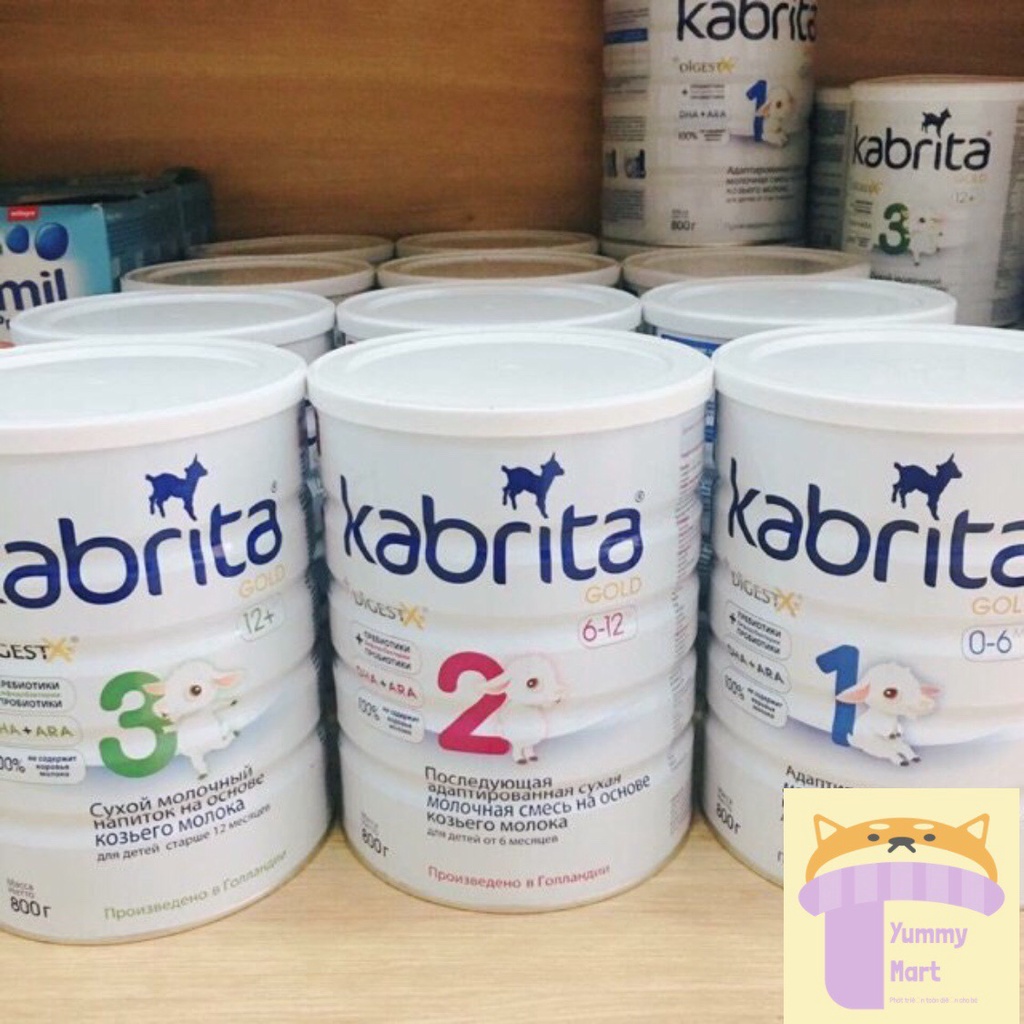 Sữa dê Kabrita đủ số 1.2.3.4 Nga loại 400g và 800g date 2022