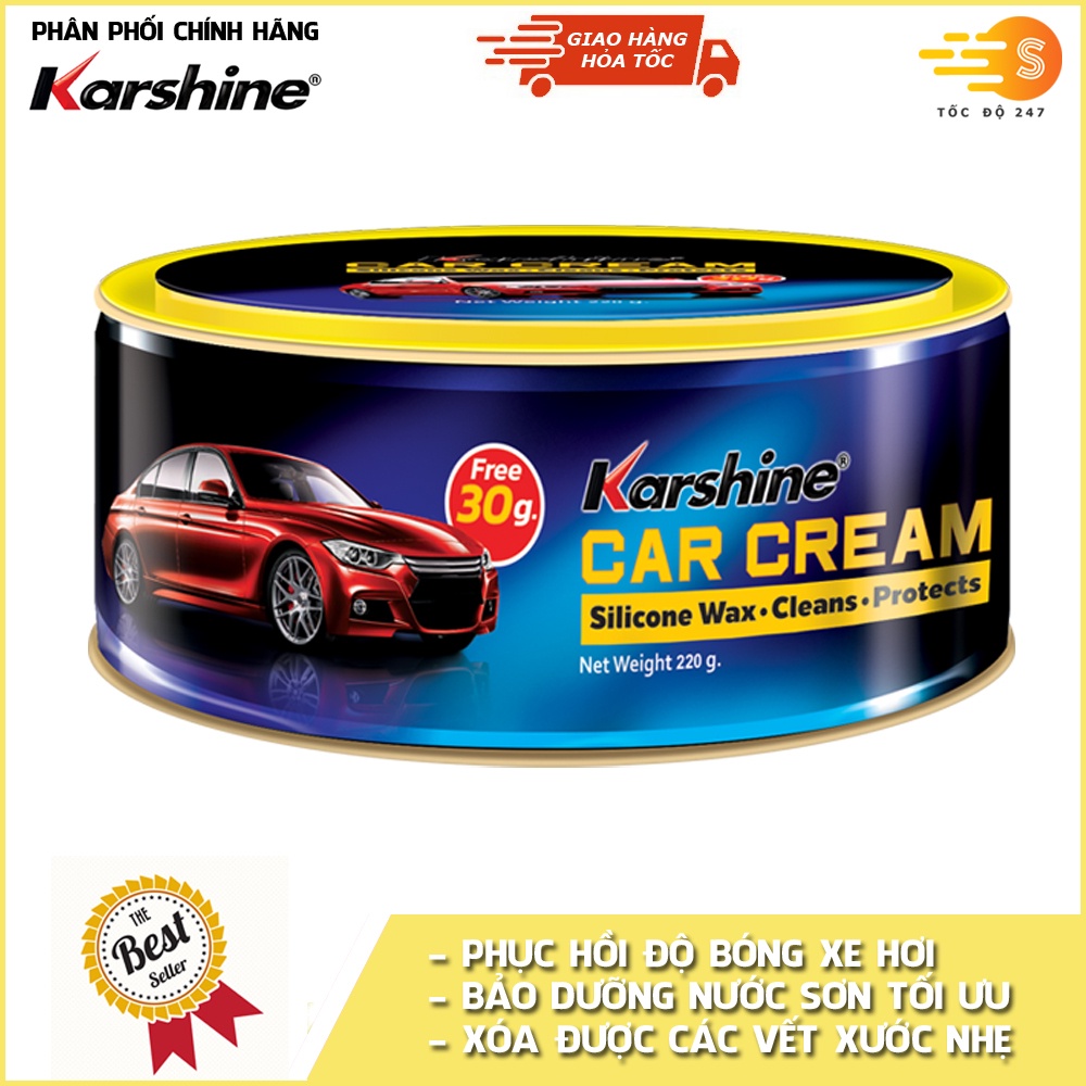 Kem đánh bóng sơn xe ô tô (Car Cream) Karshine 250g KA-CC250