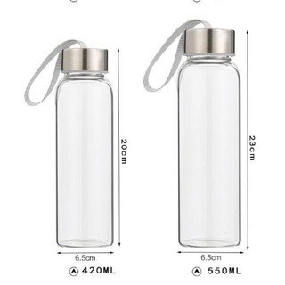 Bình thủy tinh 500ml trong suốt