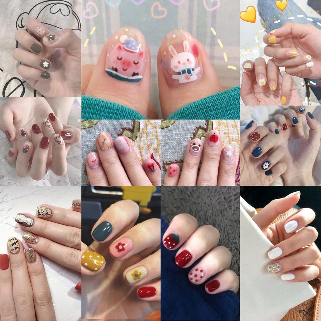 Nhãn dán trang trí móng tay họa tiết 3D chống nước độc đáo