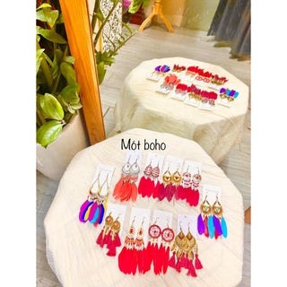 Bông tai Boho sặc sỡ