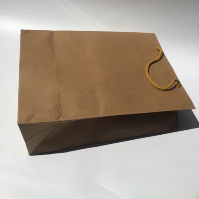 10 Túi giấy kraft to đựng quần áo, hộp giày kt 25x36x15