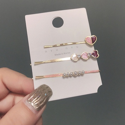 SET 3 kẹp tóc ngọc trai nhân tạo đá trong siêu xinh cho phái đẹp