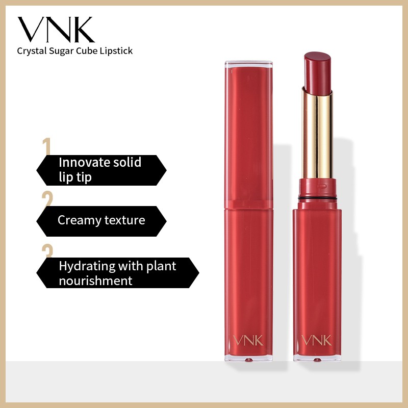 VNK Crystal Sugar Cube Matte Lipstick Water In Oil Lip Stick