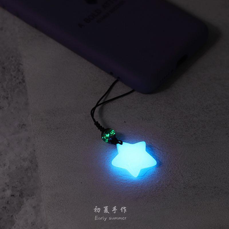Mobile Dây Đeo Điện Thoại Dạ Quang Dạng Chuỗi Hạt Đá Phát Sáng Ban Đêm Bảo Vệ Cho Nam Nữ mu
