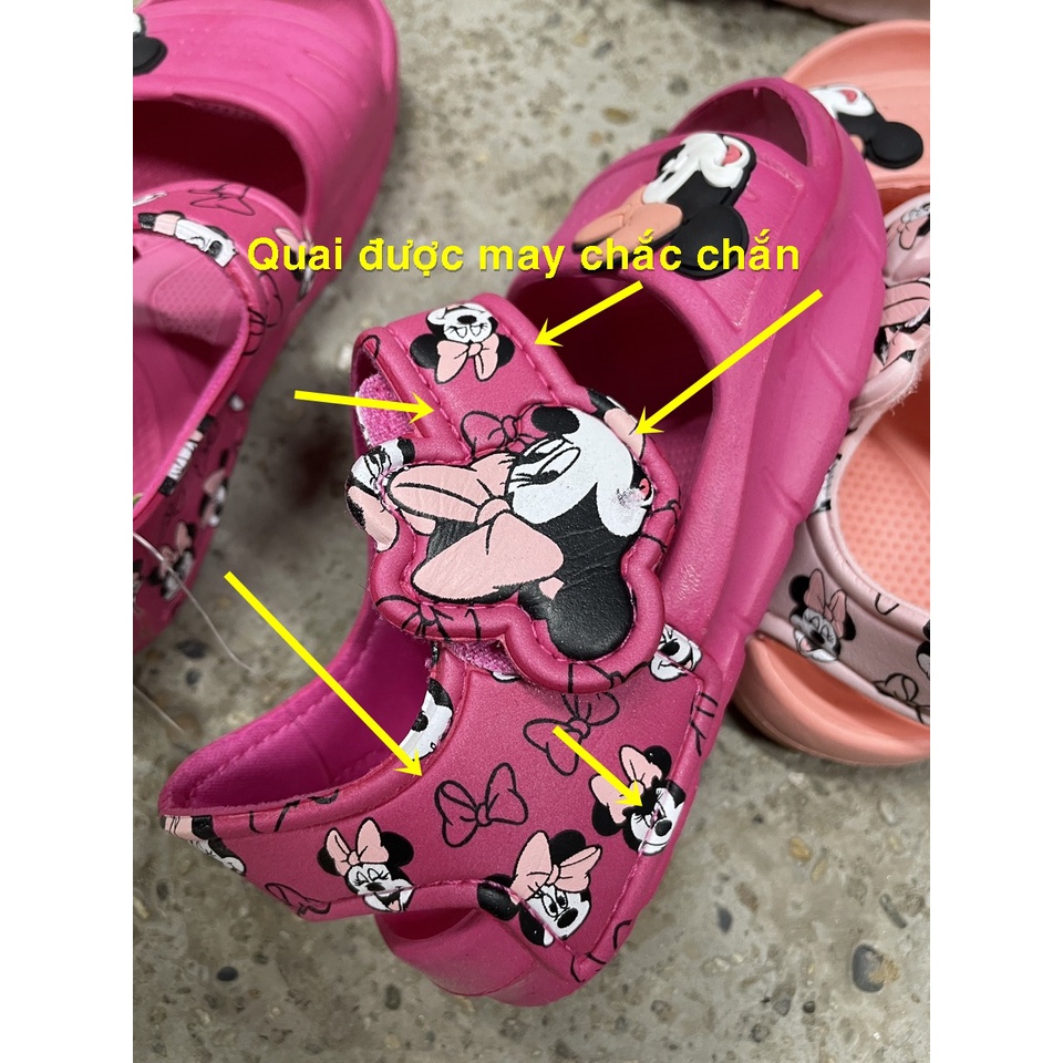 Sandal Xốp Mickey SA409 Cho Bé Gái Siêu Nhẹ, Bền, quá đẹp; cỡ 18-29