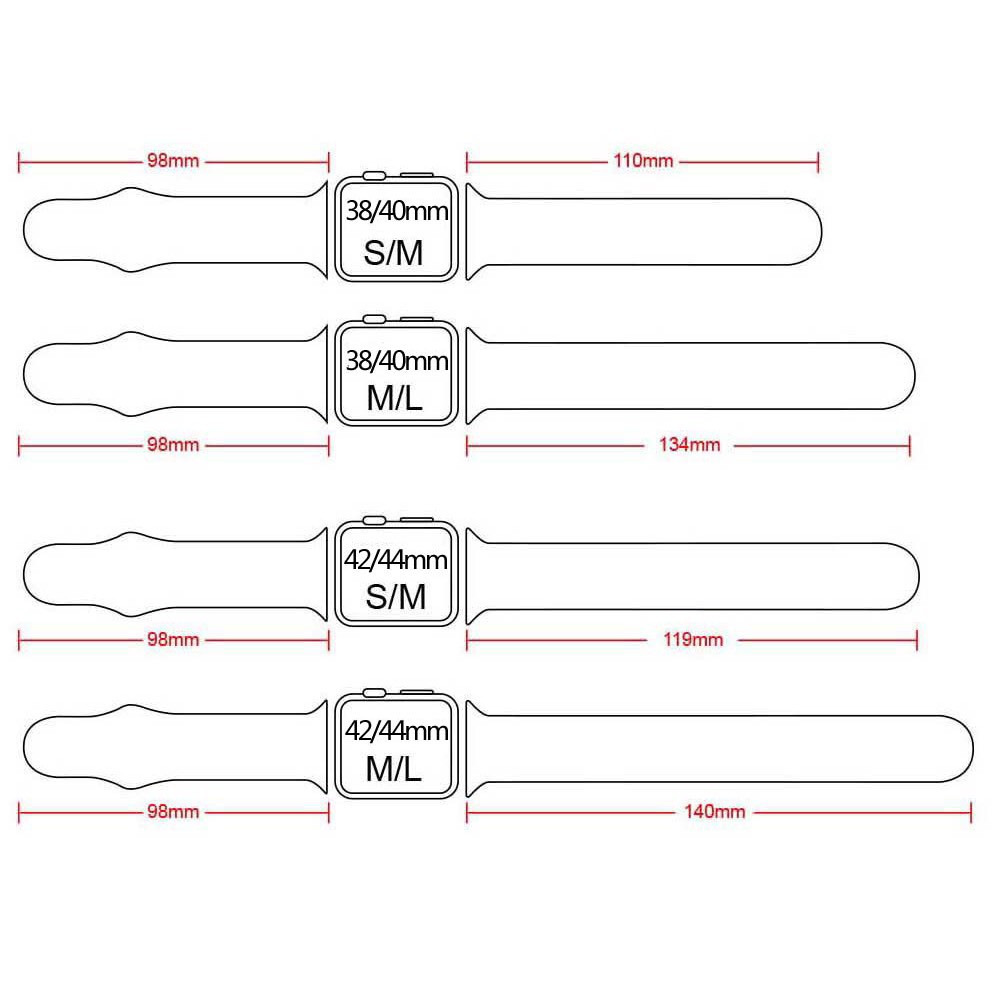 [GIÁ SỐC] Dây đeo silicon cho đồng hồ Apple Watch  MẢNH DÀI (M/L)  cho cổ tay to