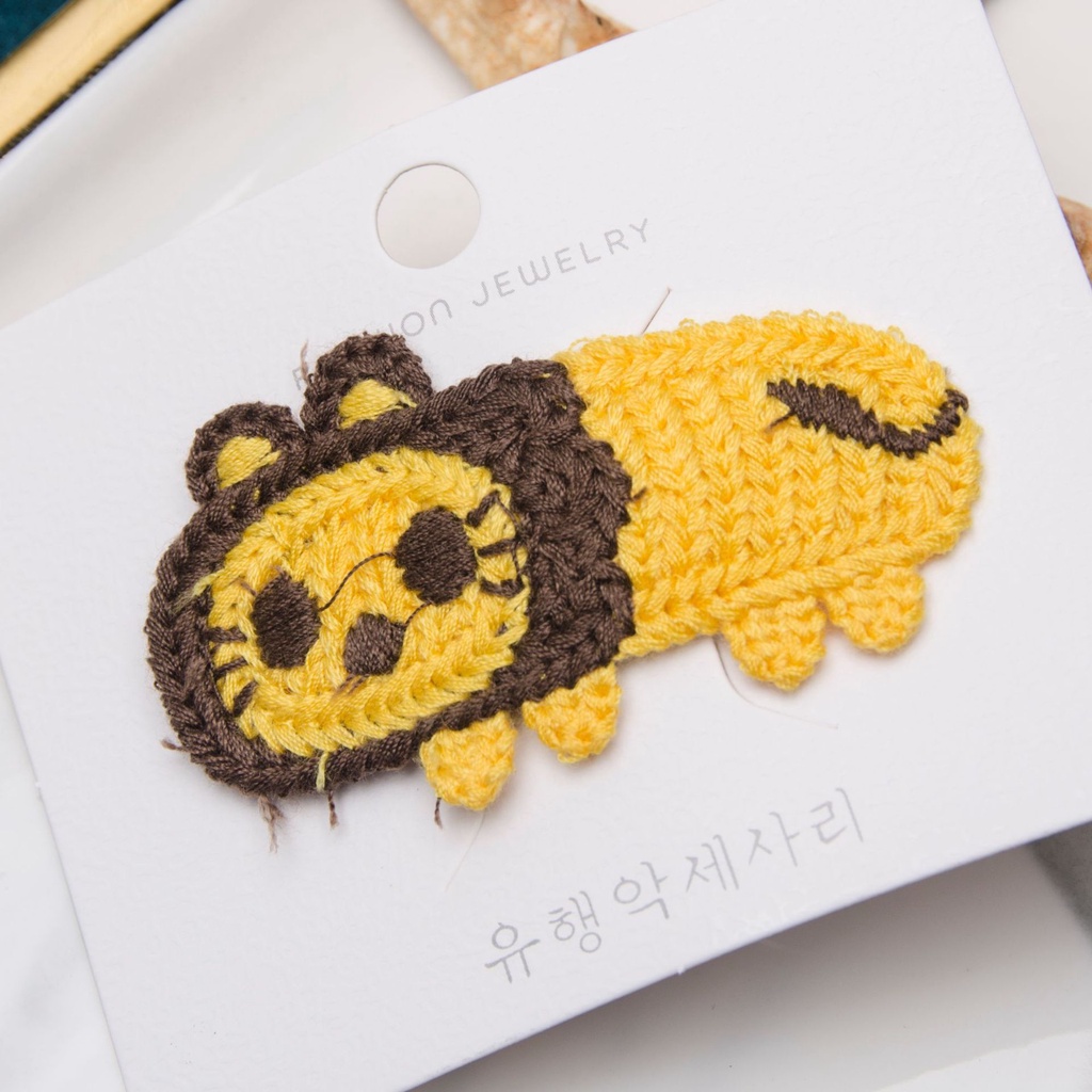 Kẹp tóc phối họa tiết hoạt hình động vật dễ thương xinh xắn