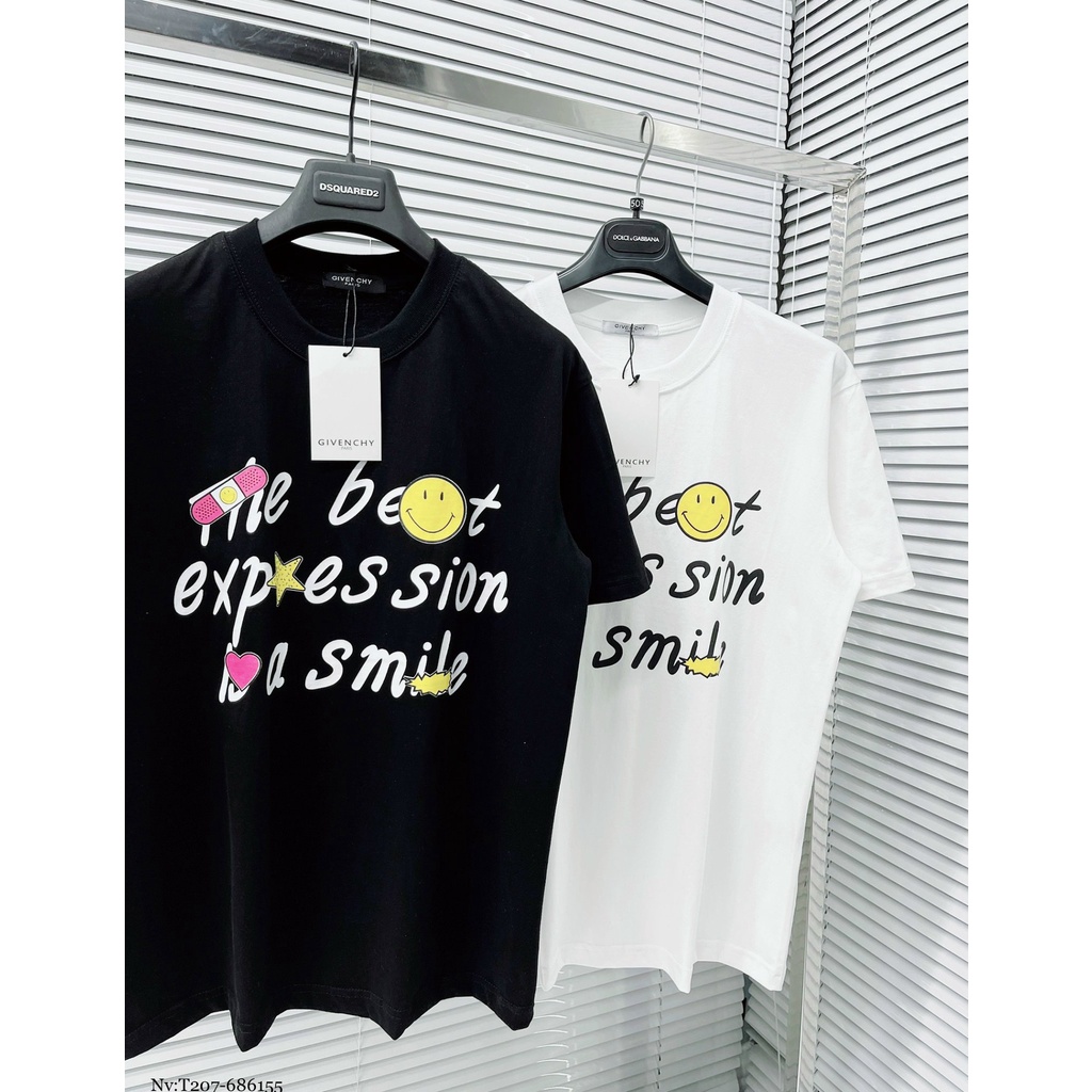 Áo Phông Nam Given.chy Phối Họa Tiết Hình In Gấu Sau Lưng - Áo Thun Nam Nữ Given.chy Chất Cotton Mát mịn DT FASHION MENW