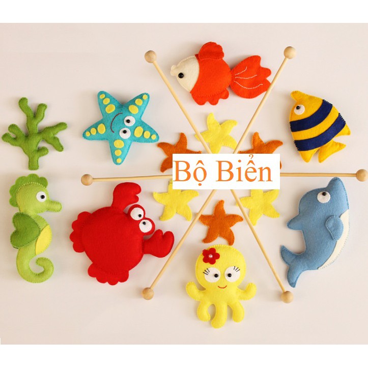 [Mã LIFE0503TOYS1 giảm 10% đơn 150k] [RẺ NHẤT SHOPEE] Treo Nôi Em Bé Bộ Màu Kích Thích Thị giác Trẻ, Khung J