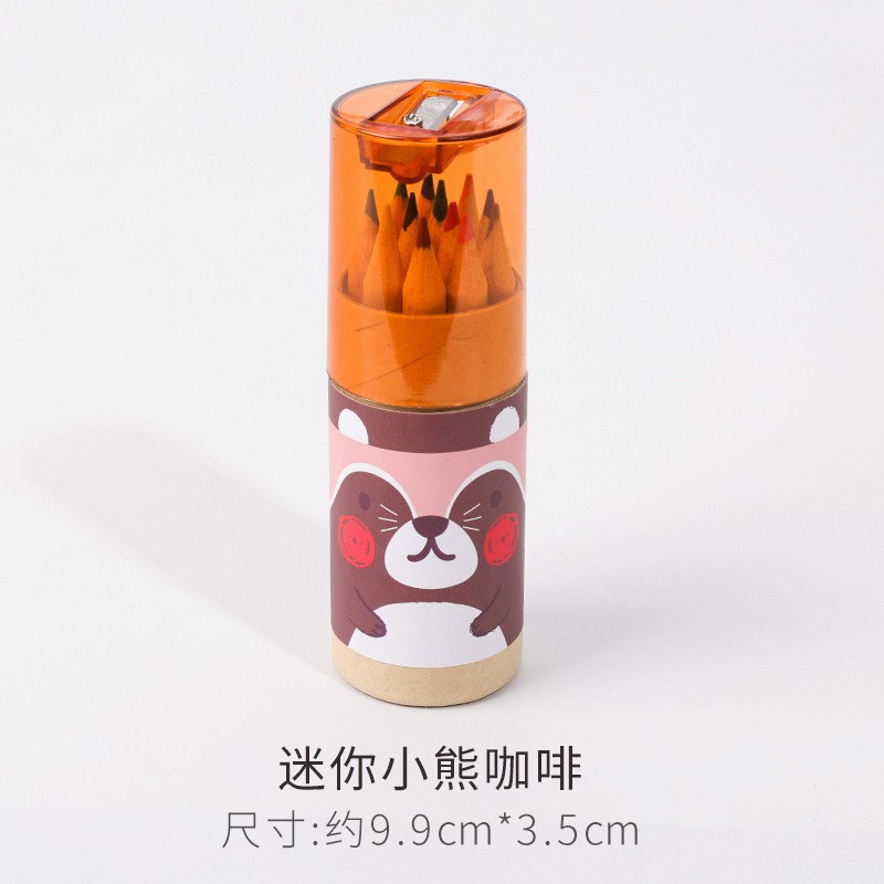 Set chì màu 12 cây Cá store đa dạng màu, siêu cute dễ thương