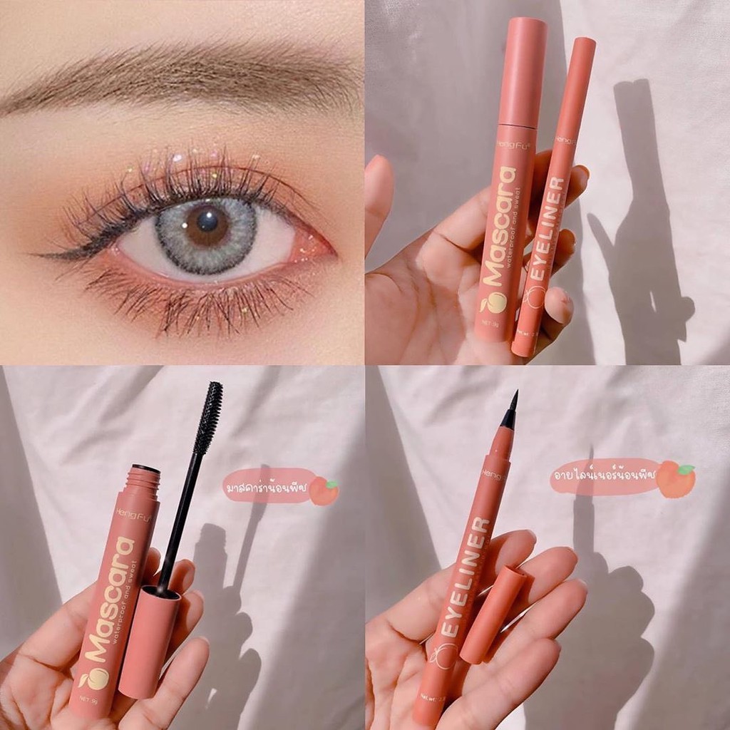 Set mascara- kẻ mắt HENGFU đào