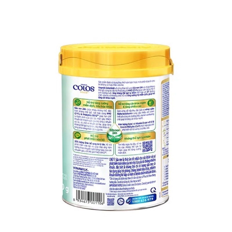 VINAMILK COLOS GOLD 1- 350g