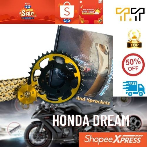 Nhông sên đĩa dream, wave nhỏ, wave tàu, sirius tàu, ex50cc, đĩa dream mẫu đĩa đặc 36T cực đẹp, đĩa kiểu dream